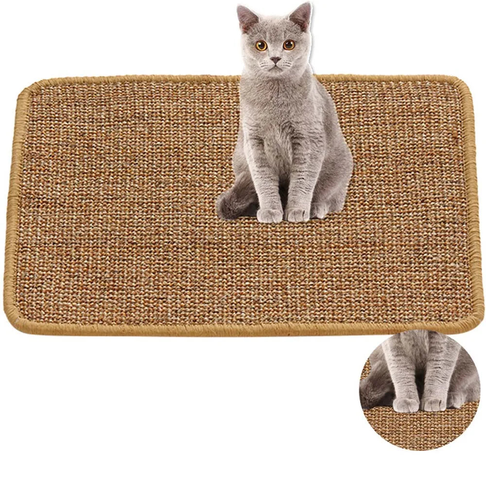 Sisal Cat Scratcher Board Kitten Scratching Post Mat Toys Pad Litter Mat Pet Accessories