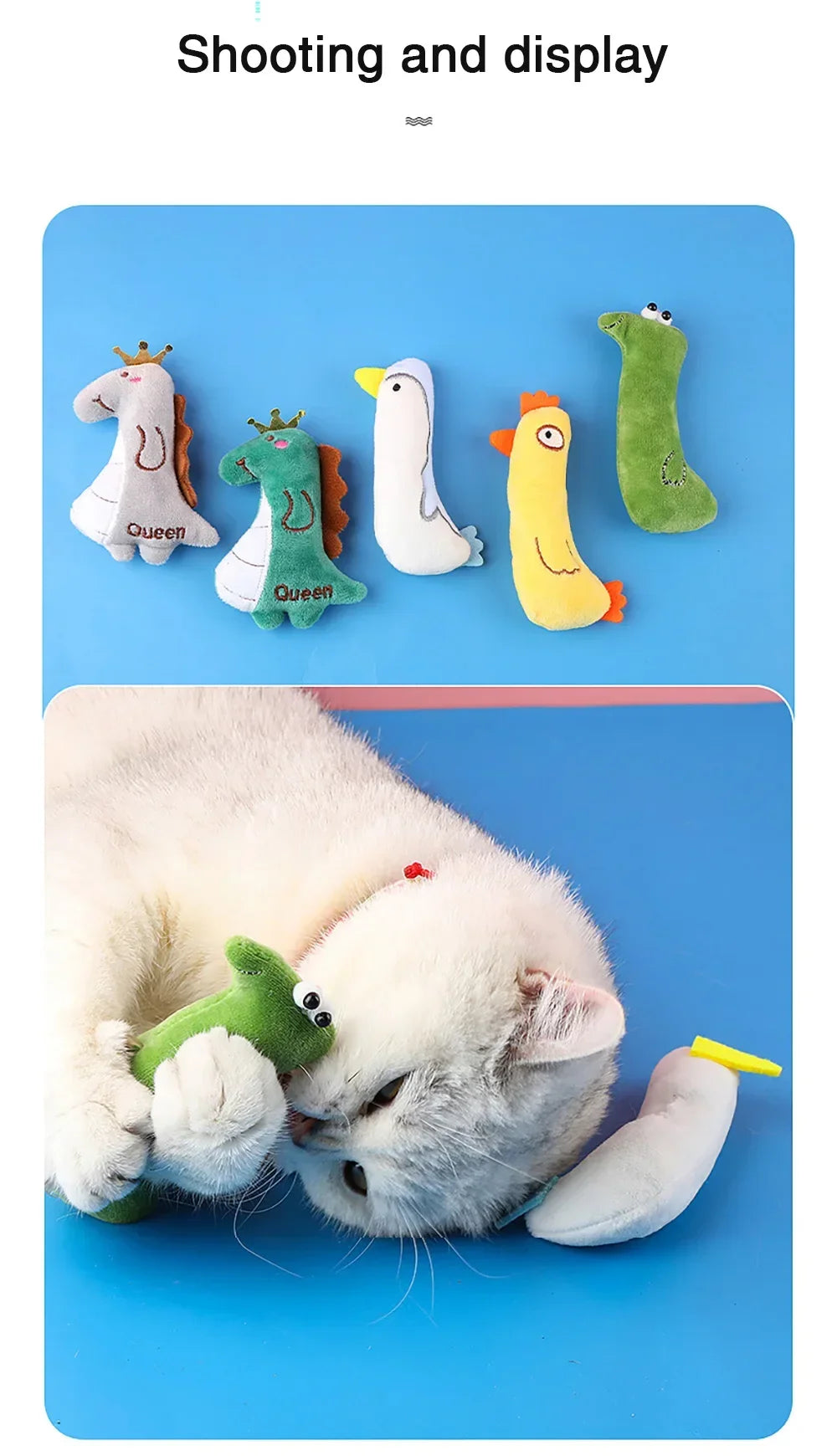 Cats Supplies for Cute Cat Toys Puppy Kitten Teeth Grinding Cat Plush Thumb Pillow Protect Mouth Pet Accessories