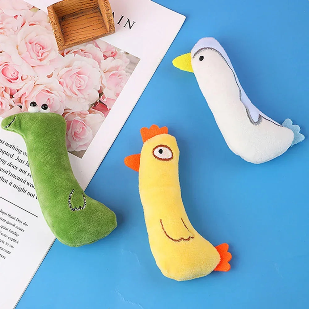 Cats Supplies for Cute Cat Toys Puppy Kitten Teeth Grinding Cat Plush Thumb Pillow Protect Mouth Pet Accessories