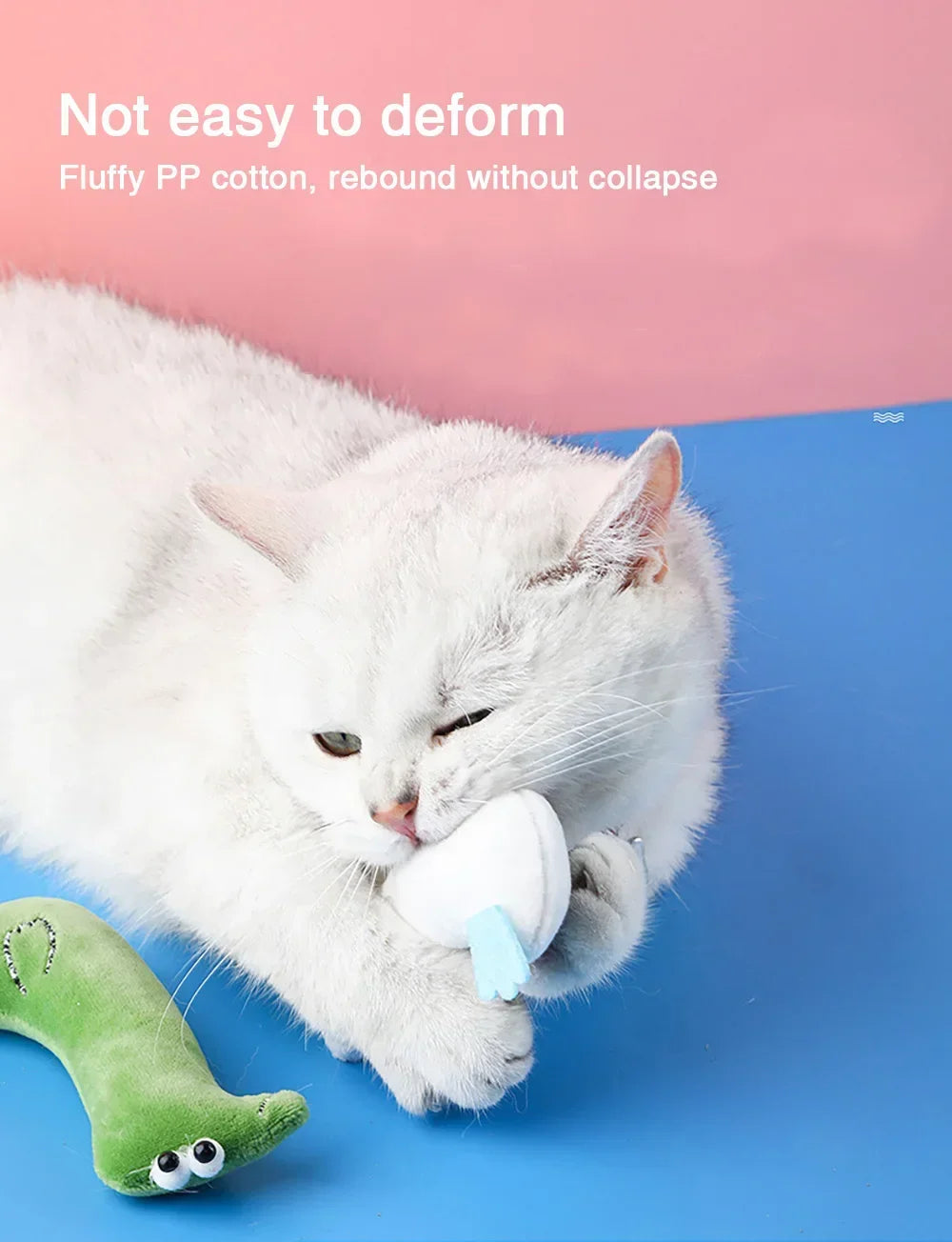 Cats Supplies for Cute Cat Toys Puppy Kitten Teeth Grinding Cat Plush Thumb Pillow Protect Mouth Pet Accessories